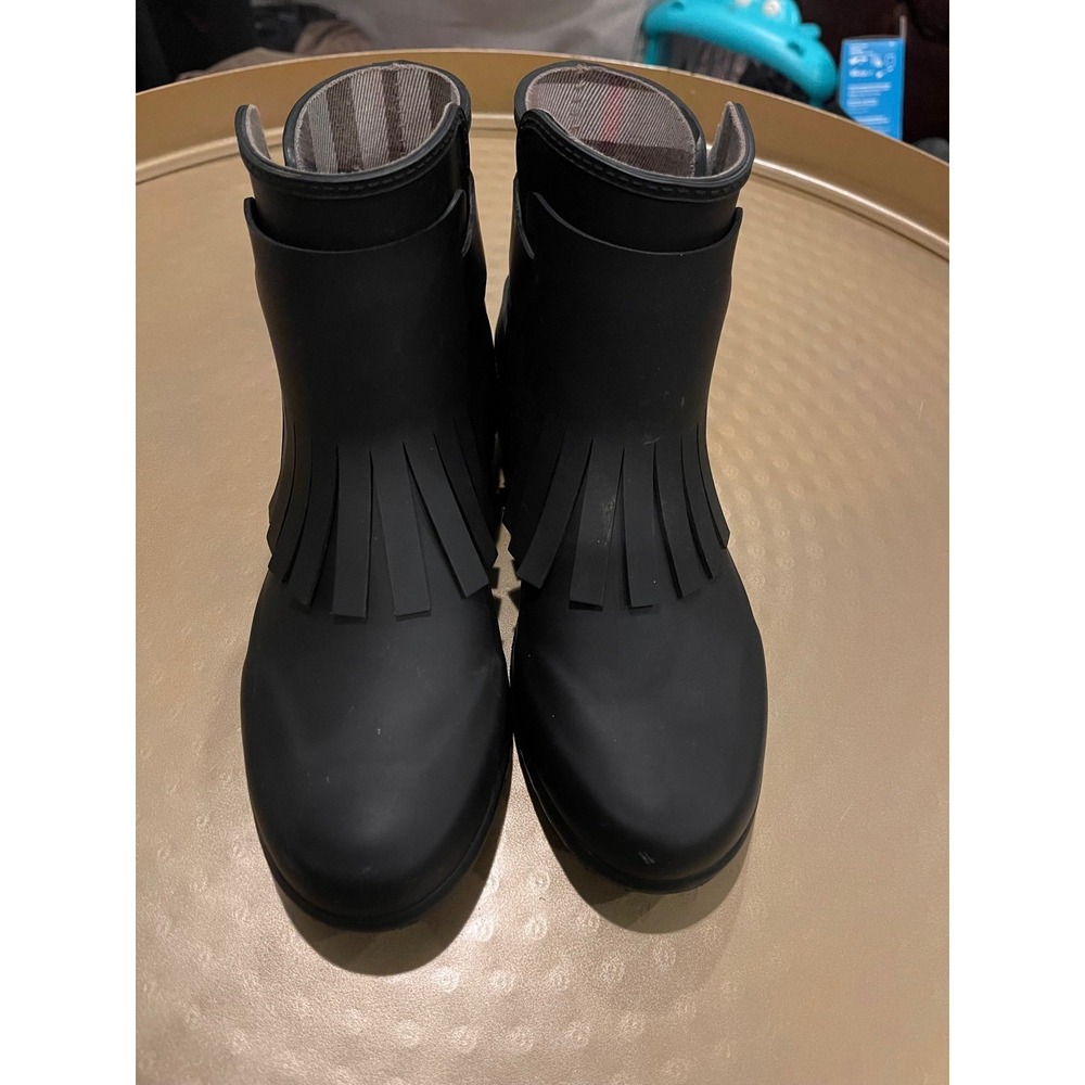 Rare Burberry Fritton Kiltie Rain Boot Wmns Sz 37 EU Sz 6.5